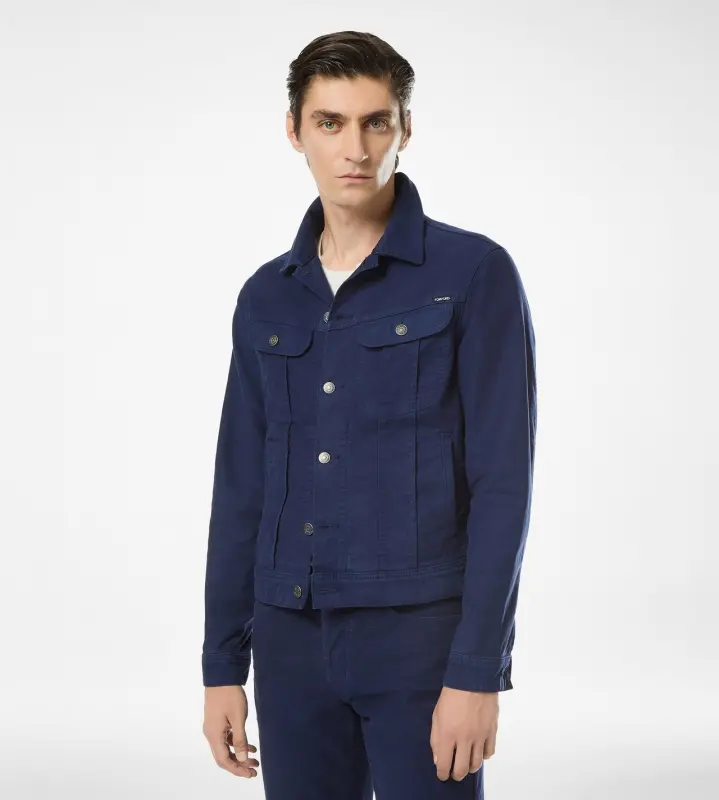 MOLESKIN DENIM ICON JACKET DARK BLUE online